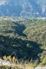 mountainous landscape in Sierra Nevada in southern Spain