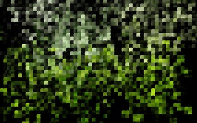 Dark Green vector background with rectangles.