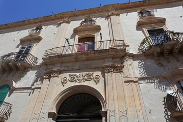 Noto - Scorcio di Palazzo Astuto