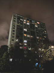 High-rise old houses in Kiev.