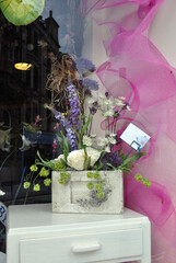 Close Up of Colourful Window Display