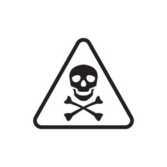 Skull icon isolated on white background