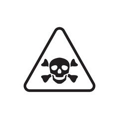 Obraz premium Skull icon isolated on white background