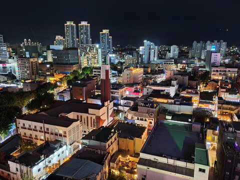 Night View of Downtown Daegu (Dongseongno Street) 