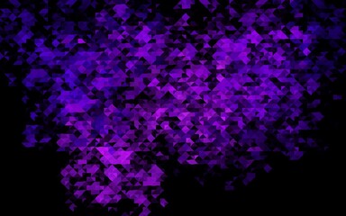 Obraz na płótnie Canvas Dark Purple vector backdrop with lines, triangles.