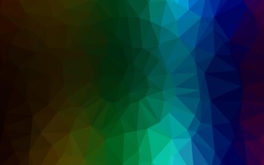 Dark Multicolor, Rainbow vector abstract mosaic backdrop.