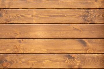 Texture of natural wooden planks with knots close up