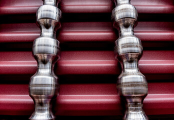 Fototapeta premium Metal sheet forming machine at the modern metalwork factory.