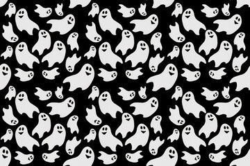 Happy Halloween day background concept. ghost, stitchless texture