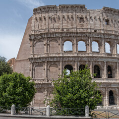 the Colosseum ancient amphitheater, Rome Italy