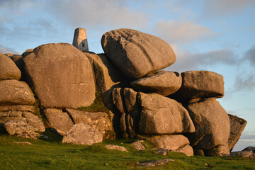 Granite on Helman Tor near St Austell Cornwall