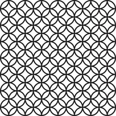 Geometric Round Pattern on white background. Vector illustration. Batik vector.  Template for prints, wrapping paper, fabrics, covers, flyers, banners, posters and placards.
