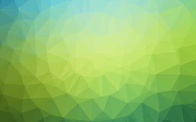 Fototapeta na wymiar Dark Blue, Yellow vector blurry triangle texture.