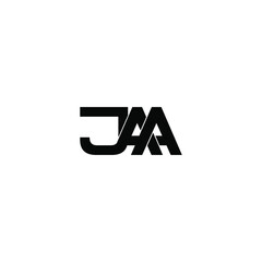 jaa letter original monogram logo design