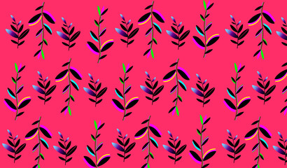 seamless pattern with leaf for paper or gift paper, background