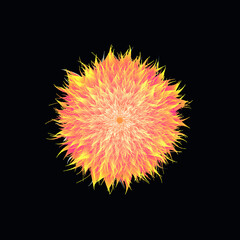 The sun -fire ball