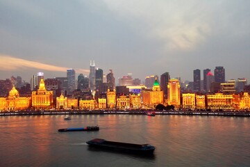Fototapeta premium China Shanghai Bund by night
