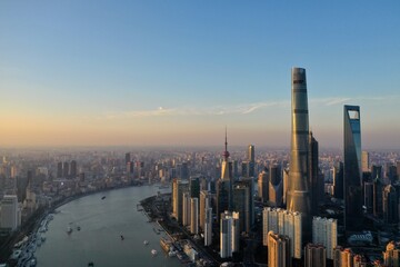 Fototapeta premium Shanghai Pudong skyline