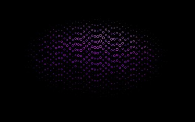 Dark Purple vector cover with spots.