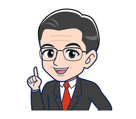 White-haired man in green short sleeves