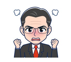 White-haired man in green short sleeves