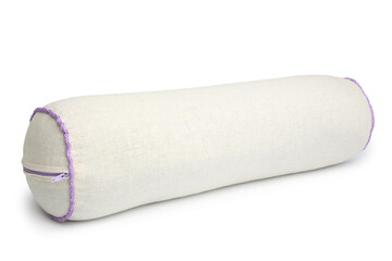Roll orthopedic pillow with buckwheat husk