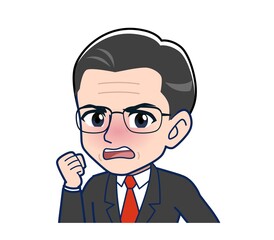 White-haired man in green short sleeves