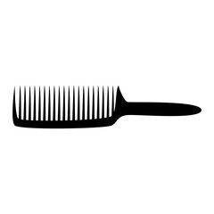 Hair comb. Hairdresser tool outline isoleted icon