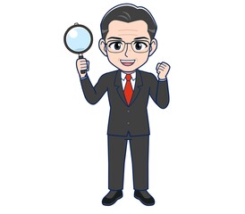 Elderly man in a gray jacket