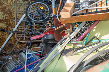 Conteneur - d&eacute;chetterie, d&eacute;molition, d&eacute;chets, mat&eacute;riel, industrie, casse, cass&eacute;, bac, gaspillage, vieux, us&eacute;.