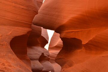 The trippy mars looking Antelope Canyon in Navajo country in Arizona, United States of America