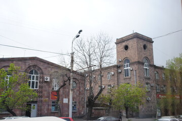
armenia yerevan houses squares streets temples mountains plains suburb excursion snow mountains stones grass trees flowers sky day summer travel walk