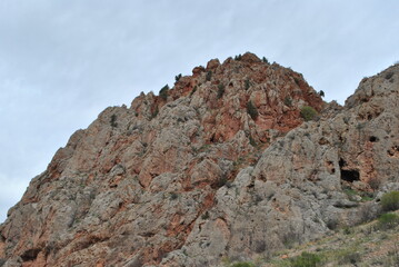 
yerevan armenia rocks temples attractions rocks stones plains grass trees summer nature excursion suburb travel