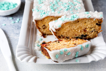 Christmas fruit cake.Christmas New