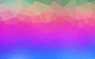 Light Multicolor, Rainbow vector polygonal background.