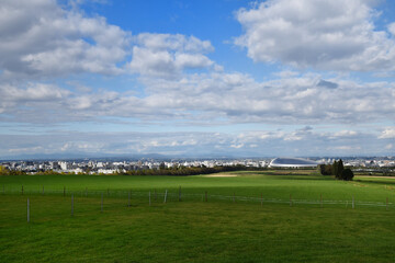 Fototapeta na wymiar 羊ケ丘展望台から見る風景