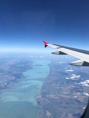 view from airplane window