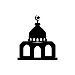 Mosque icon logo, vector design