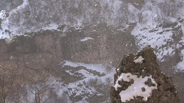 Mountainous Armenia. Bezoar mountain goats.