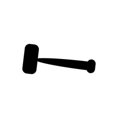 Hammer icon logo, vector design