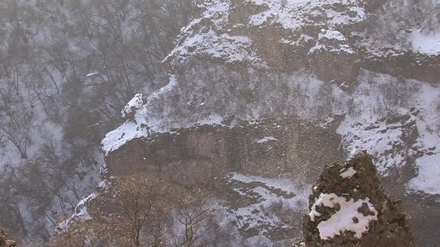 Mountainous Armenia. Bezoar mountain goats.
