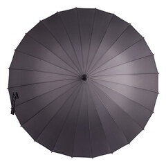 Umbrella isolated on white, top view