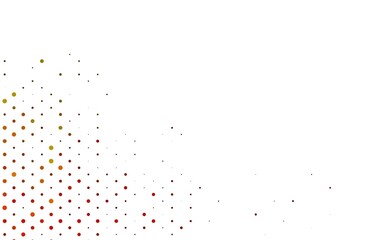 Light Orange vector pattern with spheres.