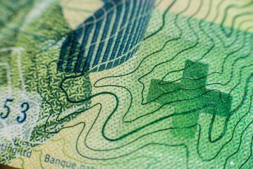 World money collection. Fragments of Swiss money