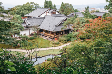 Fototapeta na wymiar Garden of Shoren-In Temple, Kyoto, Japan