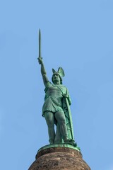 Fototapeta premium Statue of Cheruscan Arminius in the Teutoburg Forest near the city of Detmold, Germany.