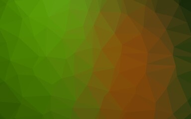 Fototapeta premium Light Green, Red vector polygonal background.