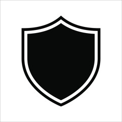 protective icon, shield icon on a white background