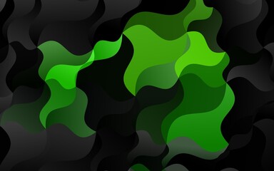 Fototapeta na wymiar Light Green vector pattern with liquid shapes.