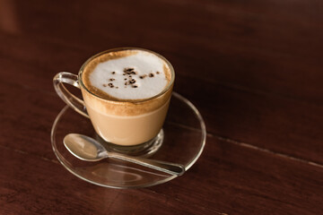 cup of cappuccino coffee